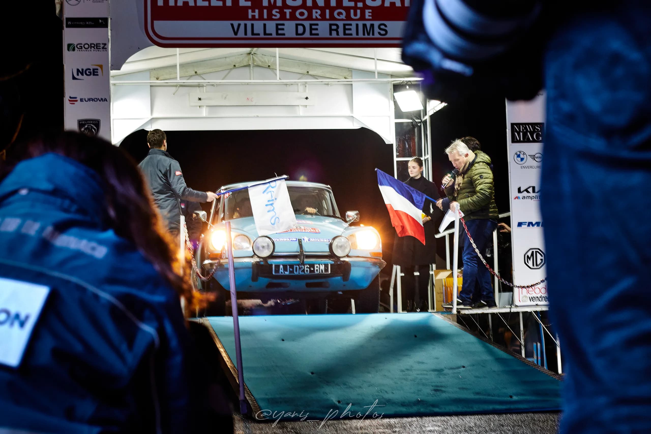 Départ du Rallye Monte-Carlo 2025 a Reims :